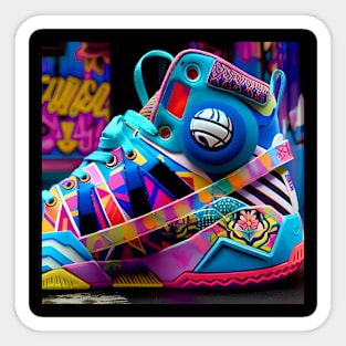 Shoes and basketball Sticker